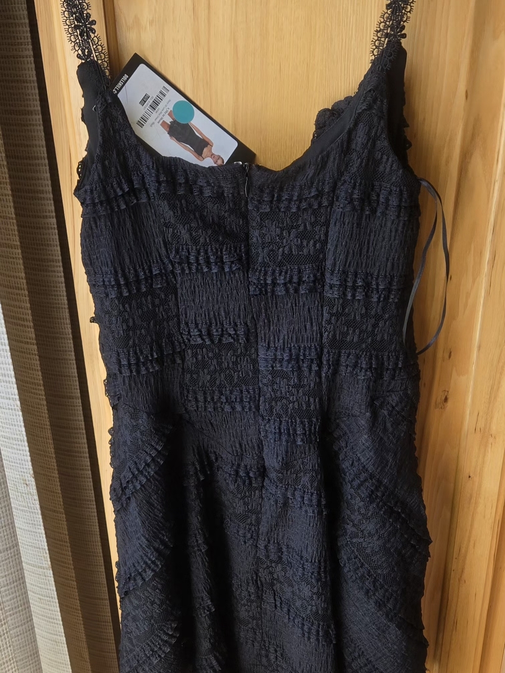 Dolls Kill Black Ruffle Midi Dress - Picture 2 of 3
